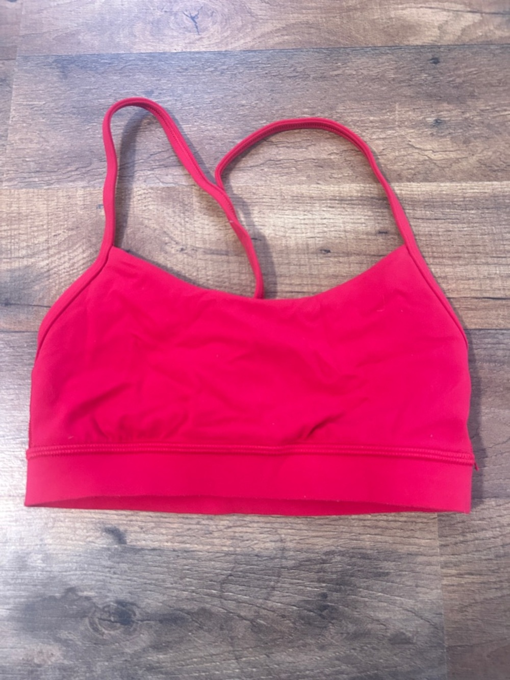 lululemon athletica Red Strappy Sports Bra